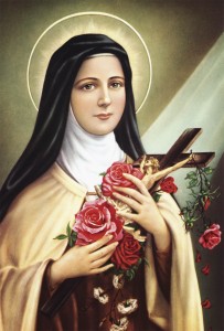 St. Therese with Roses